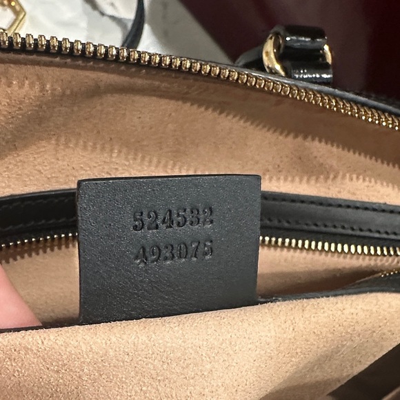 Gucci Black Suede Boston Bag top handle/Crossbody - Picture 15 of 16